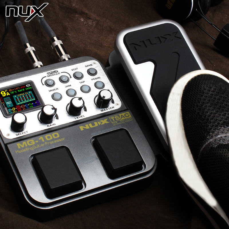 nux Electric guitar effects Guitar integrated digital effects mg-100 with drum machine tuning loop