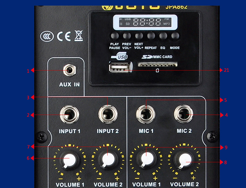 Loa guitar JOYO sạc 60w bán đòn bẩy ngoài trời ngoài trời âm thanh ballad guitar hát - Loa loa loa soundbar lg