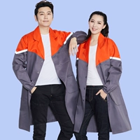 Апельсиновое серое пальто