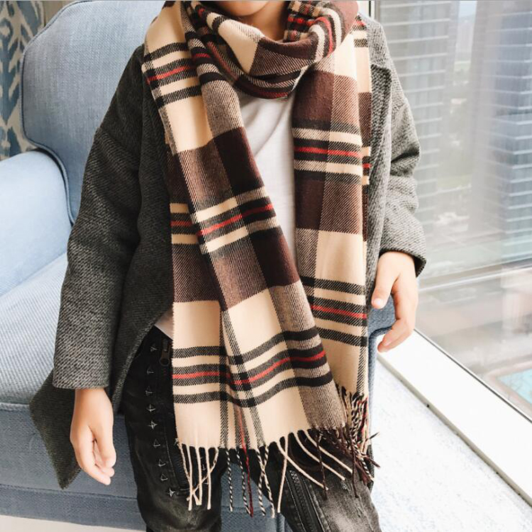 Children Warm Scarves 2022 Autumn Winter New men and women Masculinity Thicken with Neck Kid Wave of the Han version of the Neck Sleeve-Taobao