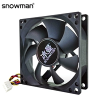 Bingman Ultra -Silent 8 см сантиметра шасси вентилятор 4 -контактный штифт PWM Регулировка скорости управления температурой настольный компьютер ЦП вентилятор ЦП