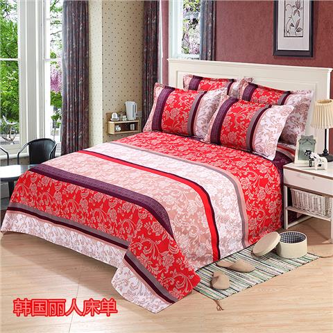 Khăn trải giường bằng vải cotton đơn màu đỏ đôi lớn 1,5m1,8 m 2.0 giường 100% cotton dày ga trải giường thắng lợi