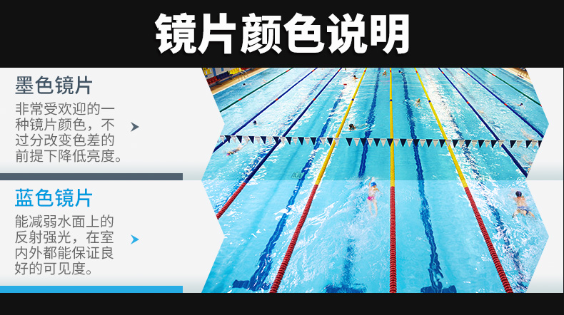 Kính cận thị tóc của Anh chống sương mù độ nét cao hộp lớn kính bơi chính hãng nam và nữ hai mắt kính bơi độ tùy chỉnh kính bơi trẻ em loại tốt