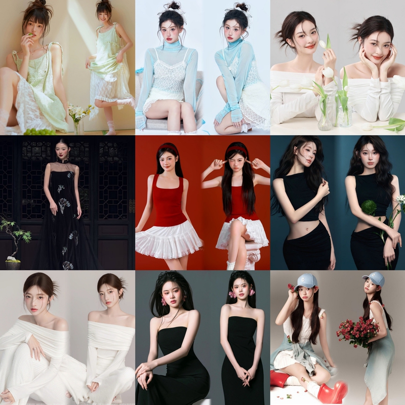 Photo Studio's New Theme Korean-Style Pictorial Fashion Atmosphere Portrait Image Personal Art Photo Photography Clothing