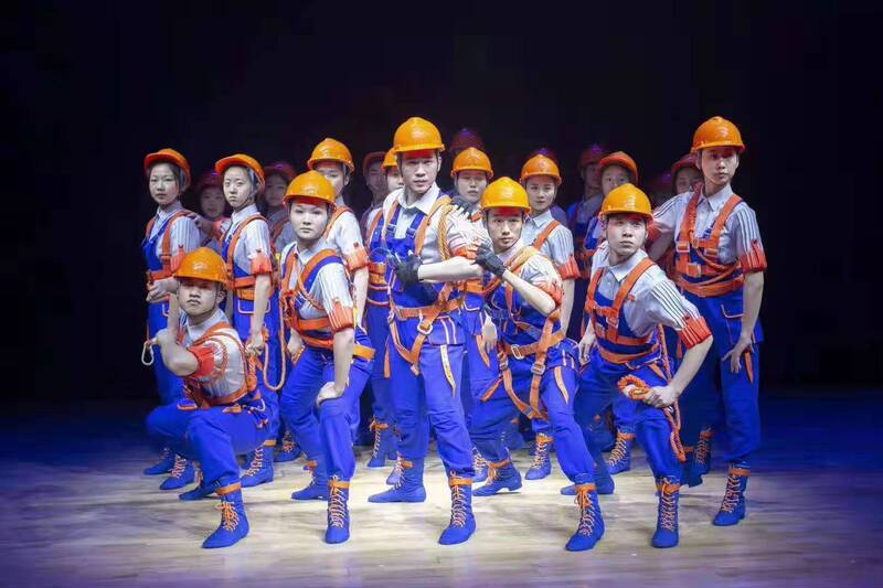 New Style Our Workers Have Strength Dance Costumes Electrician Textile Construction Worker Workwear Overalls Dance Clothes
