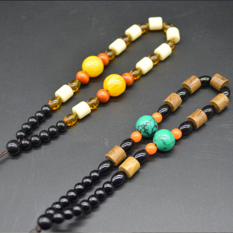 Chicken Wings Wood Rope Handlebar Play Piece one thousand Eye Bodhi Buddha Heart Fruit gourd Wen Play Emerald Jade Pendant Pendant pendant