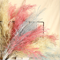 Fog pine simulation flower New fog grass hotel wedding hall decoration Wedding background floral indoor and outdoor soft decoration rime