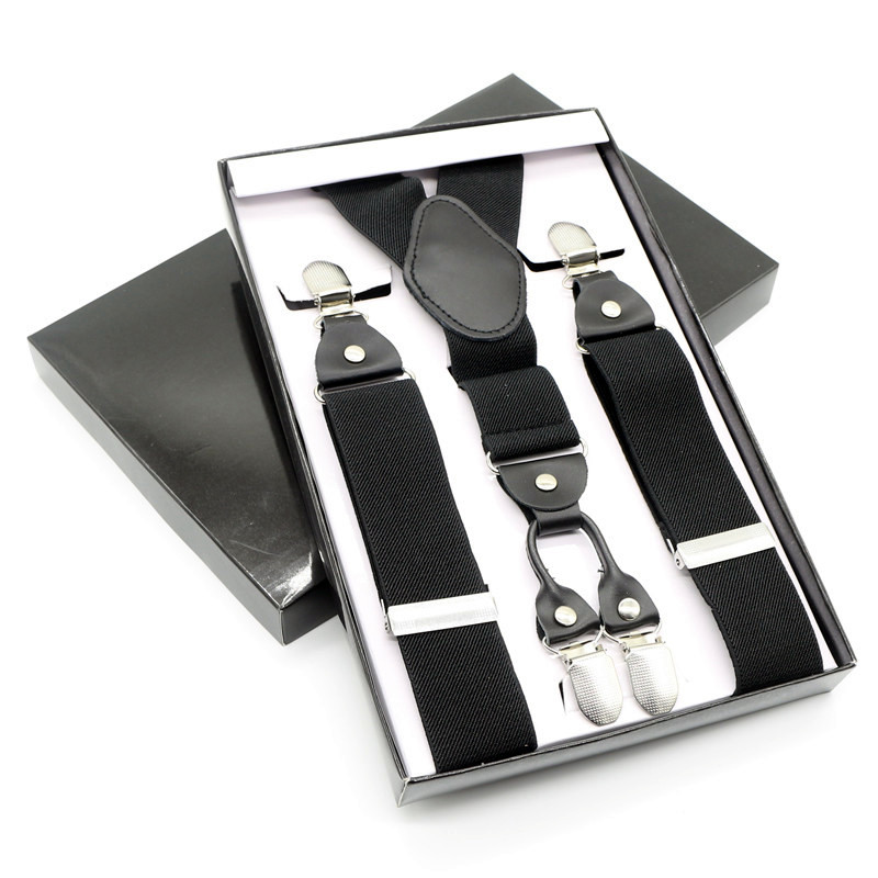 Men's pants with adult pants with suit shirt strap with business man fat man black shoulder strap