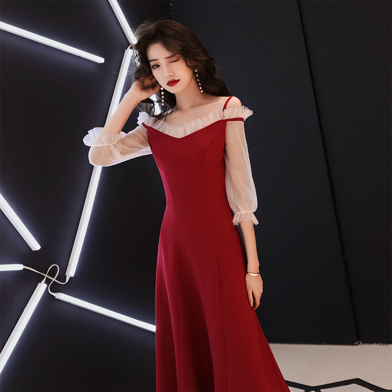 Robe de soirée      manchon de lanterne - Ref 3212323 Image 1