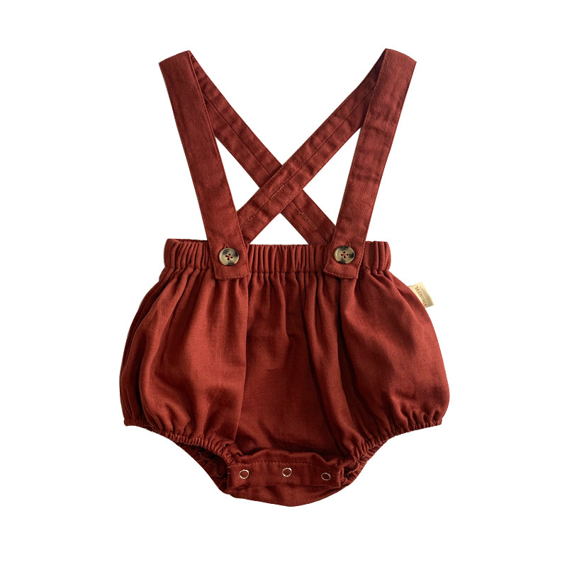 Baby pure cotton strap pants baby vest crankband pants toddler baby boy girl shorts shorts