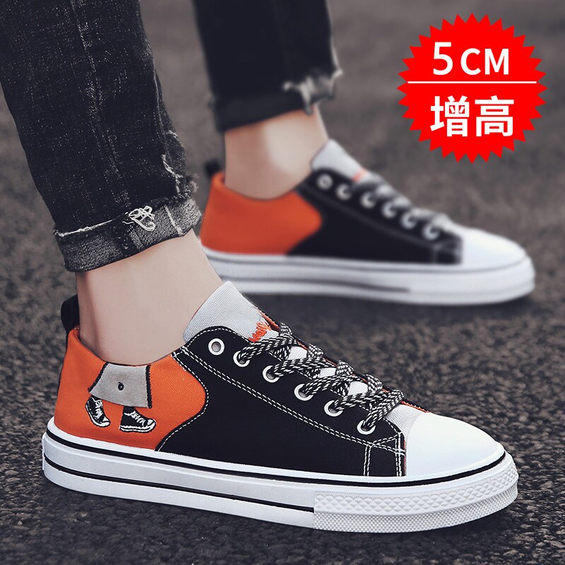 2020 New Summer Sails Shoes Men Trends Breathable Shoes Men's Wave Shoes 100 hitch in Korean version heightening casual board shoes