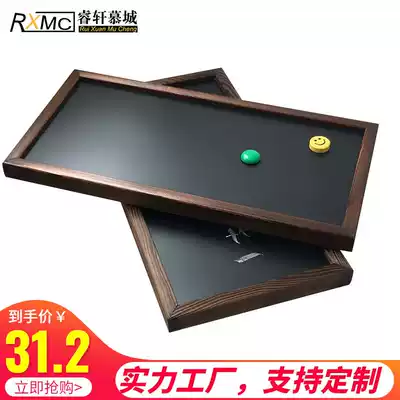 Magnetic charcoal burned retro art old small blackboard nostalgic shop cafe decoration wall stickers blackboard can be customized