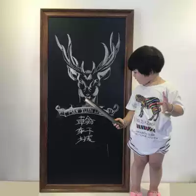 (Original) Ruixuan Mu City high-end magnetic hanging shape solid wood frame blackboard can be customized
