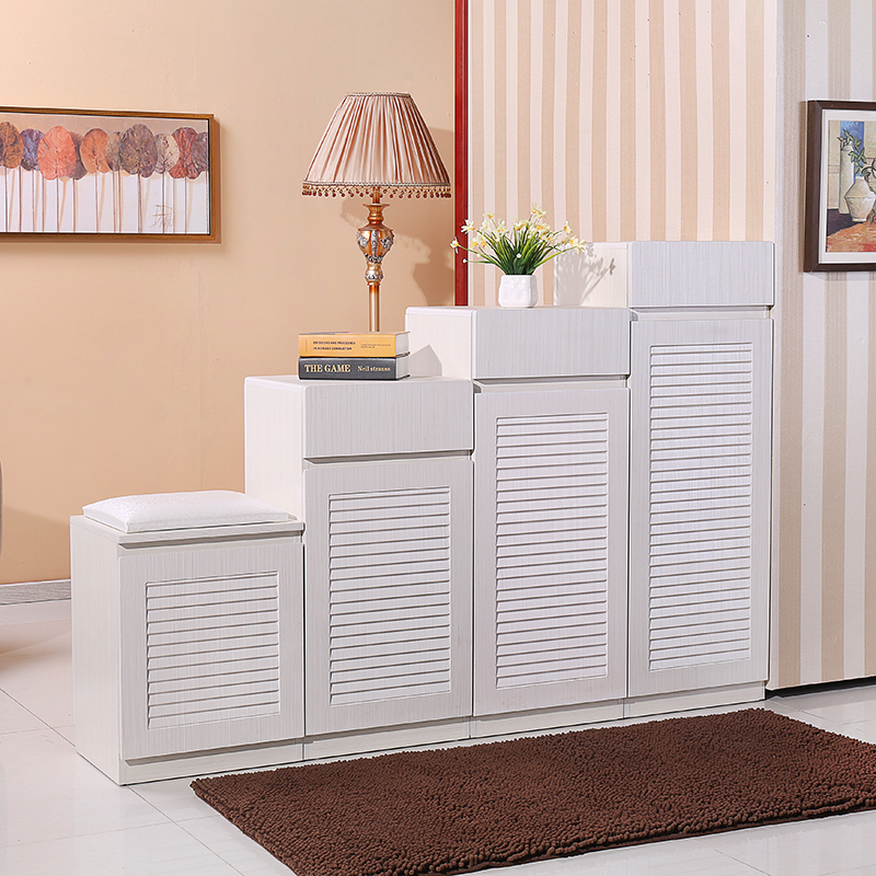 Simple modern shoe cabinet high and low combination double-sided partition cabinet large capacity foyer cabinet multi-function entrance cabinet balcony cabinet