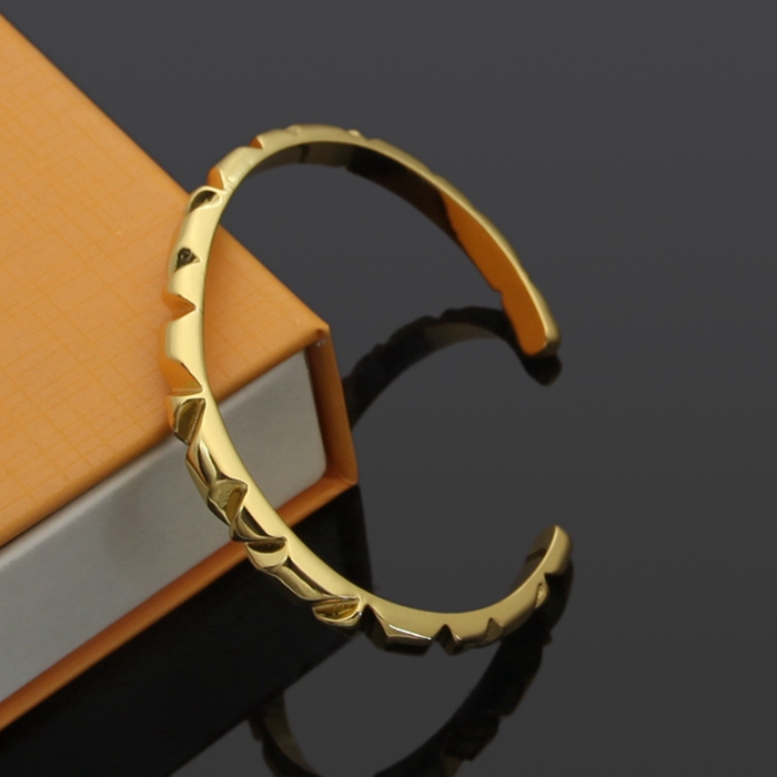 European and American Fashion Letter Gear Open Bracelet Gold Color Bracelet for Men and Women Couple Simple Bracelet European and American Fashion Letter Gear Open Bracelet Gold Color Bracelet for Men and Women Couple Simple Bracelet