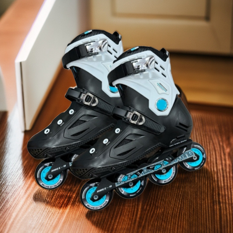 Роликовые коньки для детей 旱冰鞋男款成人溜冰鞋滑冰旱冰轮滑鞋成年女大学专业大学生平花鞋 DLS