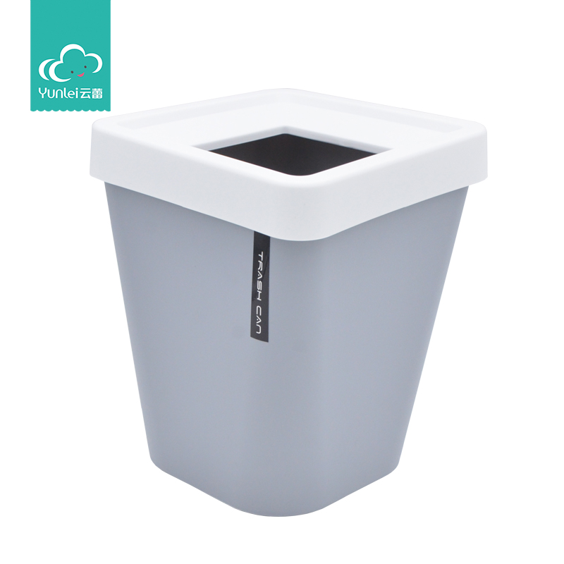 Yunlei square household covered kitchen toilet toilet living room bedroom crevice paper basket modern simple trash can