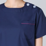 亮羽 Униформа врача, раздельный комплект, униформа медсестры для работы, в корейском стиле, короткий рукав