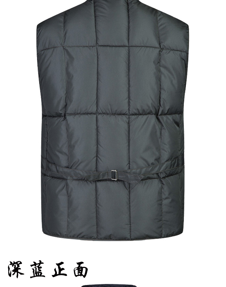 Mùa thu và mùa đông mẫu trung niên dày ấm áo vest rộng kích thước lớn xuống cotton vest vest vest giản dị cha áo ba lỗ tập gym nam
