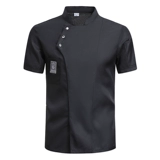 Тонкий шеф -повар Работа для одежды с коротким рукавом мужчина летнее дышащее пирог для пирога для выпечки