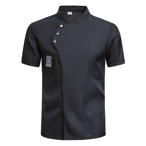 Тонкий шеф -повар Работа для одежды с коротким рукавом мужчина летнее дышащее пирог для пирога для выпечки