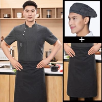 Шапка, фартук, короткий рукав