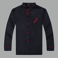 Одежда шеф-повара мужская длинная рукава осенняя и зимняя одежда отель для барбекю отель китайский ресторан столовая кухонная одежда Женщины