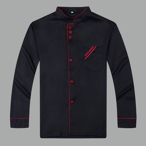 Одежда шеф-повара мужская длинная рукава осенняя и зимняя одежда отель для барбекю отель китайский ресторан столовая кухонная одежда Женщины