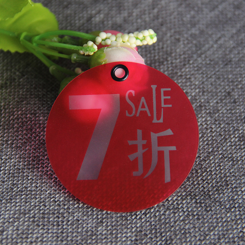 Product certificate listed price tag PVC Frost plastic tag tag for water resistance