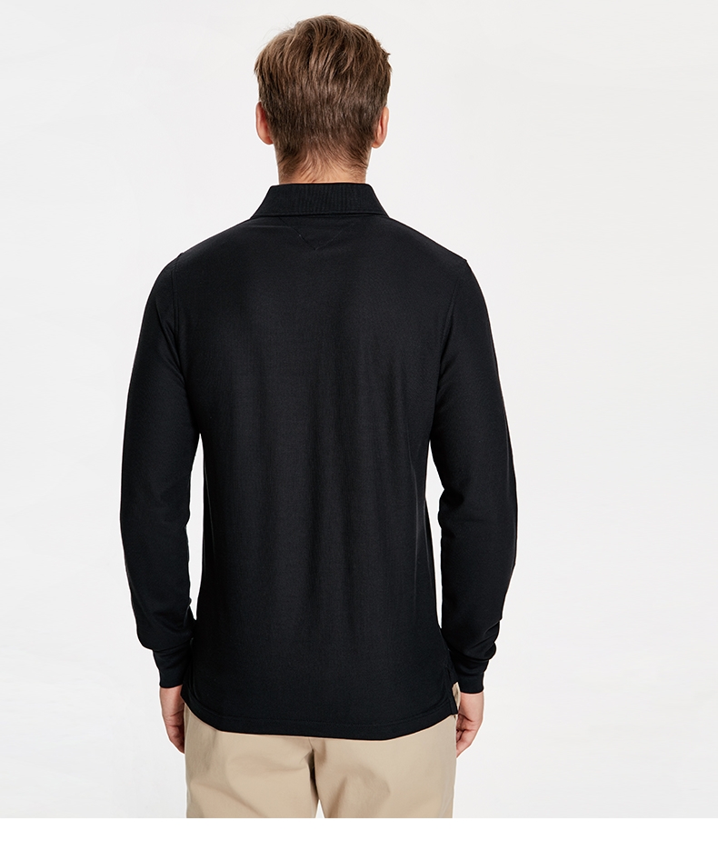Áo thun nam tay dài mùa thu 2018 của TOMMY HILFIGER - MW0MW08537OF áo polo đẹp