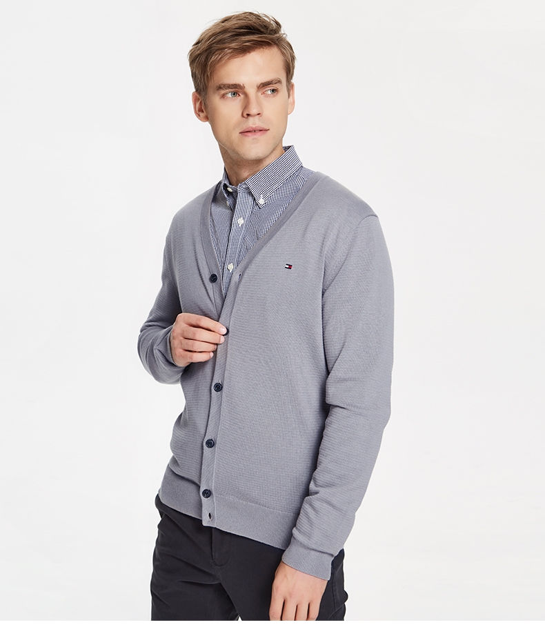 Áo khoác dệt kim mùa thu nam 2018 của TOMMY HILFIGER - MW0MW07670OF áo len kiểu hàn quốc cực đẹp
