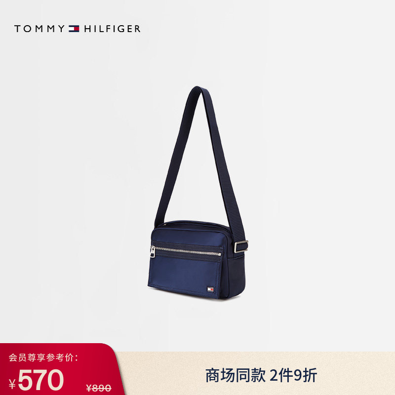 [Gift] Tommy26 New Spring and Summer Men's Clothing Classic Metal Logo Casual Work Clothing Shoulder Crossbody Camera Bag