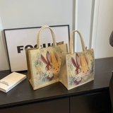 Шоппер, вместительная и большая брендовая льняная сумка, коллекция 2023