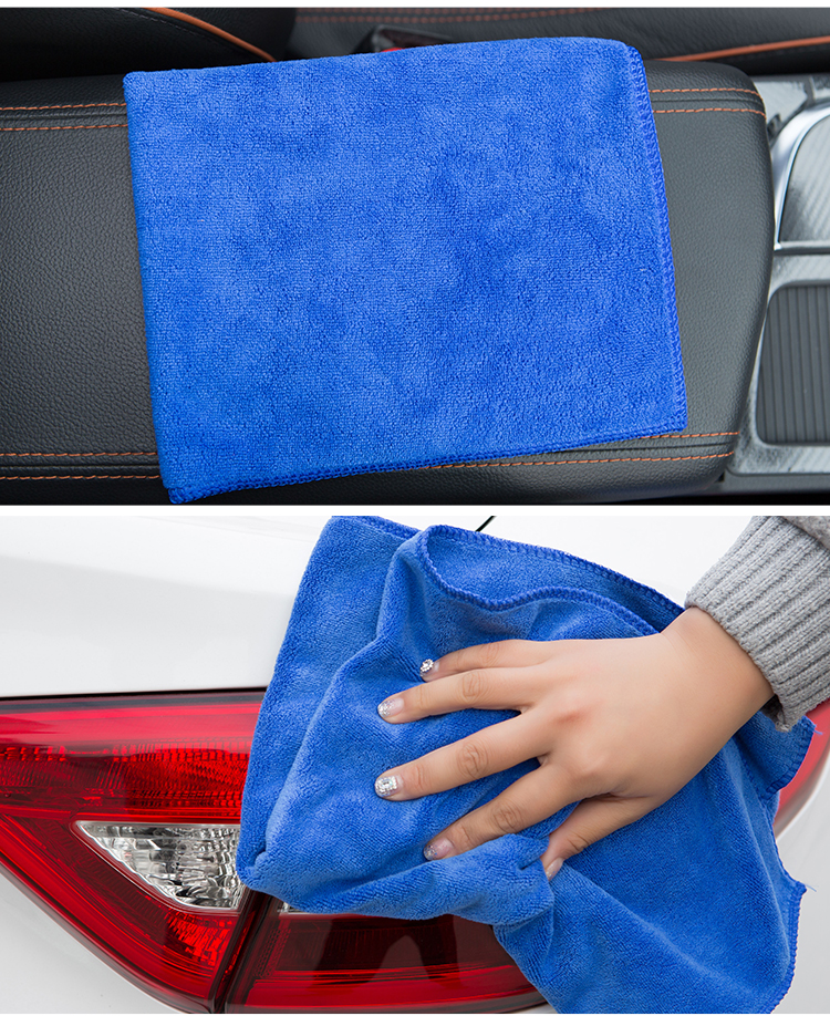 Khăn lau xe ô tô gia đình lau chùi khăn lau xe bằng sợi microfiber dày thấm nước vải lanh - Sản phẩm làm sạch xe chổi vệ sinh ô tô