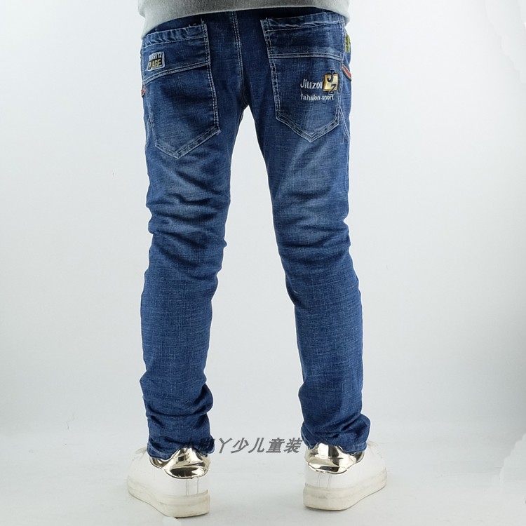 Childrens Jeans 2019 mùa xuân và mùa thu mới Childrens Quần Trong quần Big Kids Version Hàn Quốc nam Quần Casual Tide.