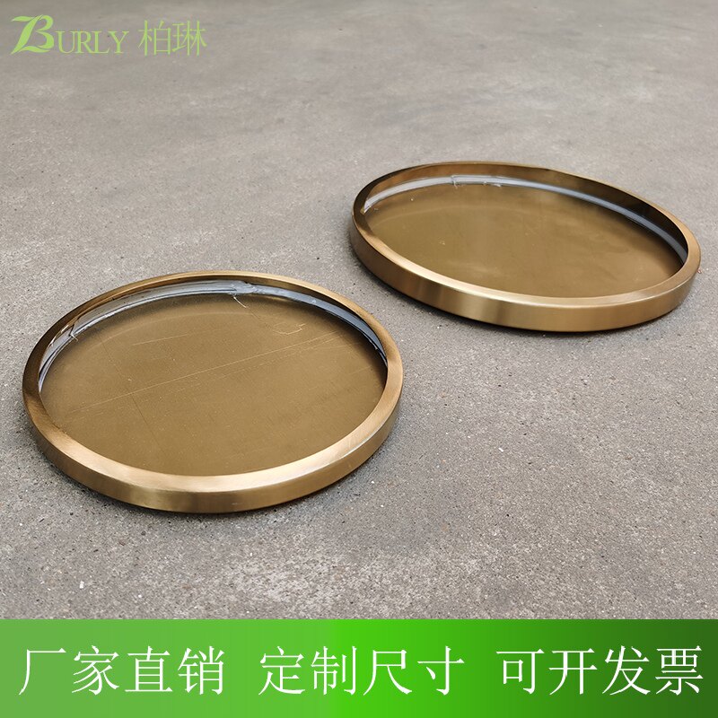 Disk stainless steel plating Flower Pallet Moving Pallet bottom waterproof disc Water - resistant Water Disk Set Round chassis