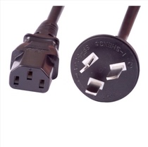 Mountain Zee DY-01 computer host national standard power cord pinword tail three-hole power supply connecting line straight 1 8 m