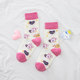 Korean ins socks women's mid-calf socks cute cartoon pink women's trendy stockings Harajuku college style students socks