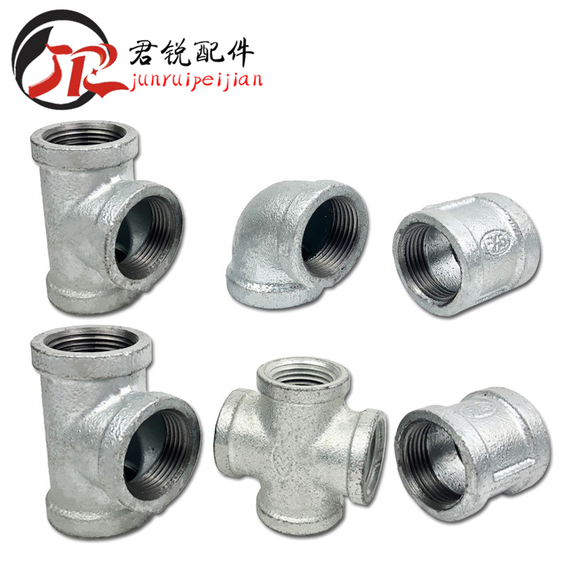 Heavy truck truck car sprinkler accessories Drip brake Inner wire elbow Three-way four-point six-point cast iron thickness