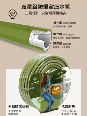 Wo Shi gardening water pipe hose spray gun watering flower watering vegetable watering water pipe sprinkler nozzle set