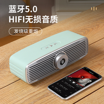 Wireless Bluetooth speaker AI smart voice with light dialogue home mobile phone mini stereo car 3d Surround Stereo dual speaker color light home super large volume computer universal impact