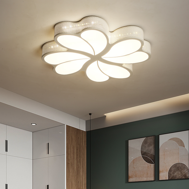 Living room lamp simple modern personality LED ceiling lamp creative heart-shaped bedroom lamp warm and romantic wedding room girl