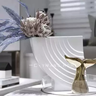 Nordic ins ceramic vase dry flower Ware homestay Studio Cafe decoration home soft decoration