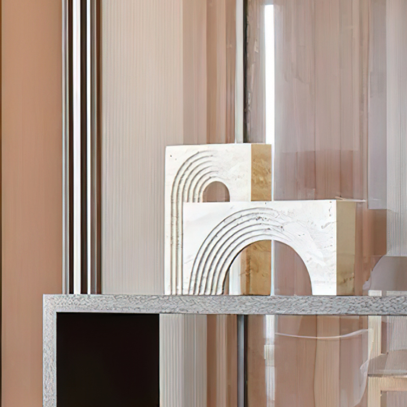 Nordic simple marble cave stone geometry creative craft gift decoration decoration model room soft bookcase ornaments