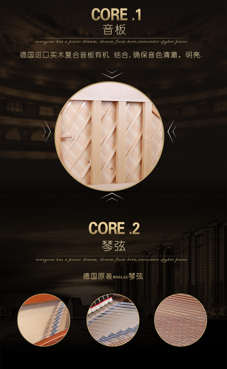 SPYKER UK Spyker Chơi piano cơ chuyên nghiệp Đàn piano lớn cao cấp w52G - dương cầm yamaha p85