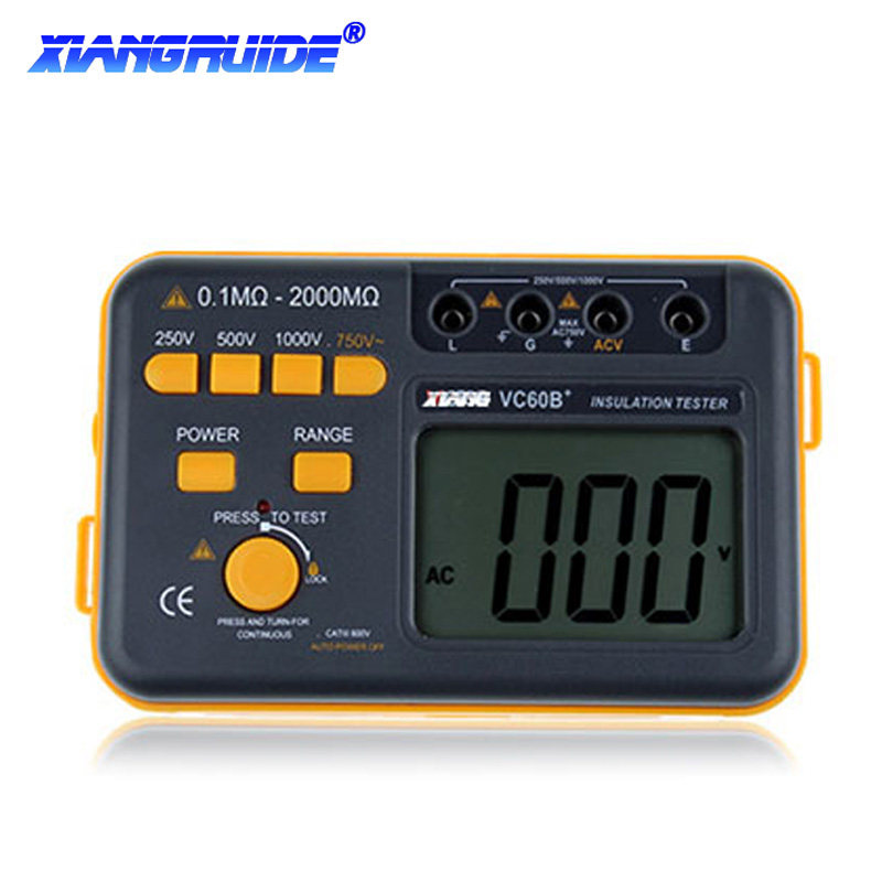 Victory Insulation Resistance Tester Digital Euro Table VC60B 250V 500V 1000V