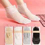 Vớ nữ siêu mỏng đế bằng cotton mùa xuân và mùa hè xu hướng mới - Bít tất nữ