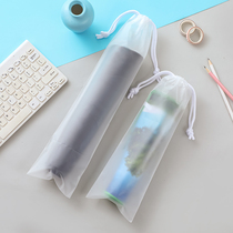 Mouse pad packaging bag plastic PEVA double-sided frosted mouse pad drawstring pocket translucent drawstring umbrella waterproof bag