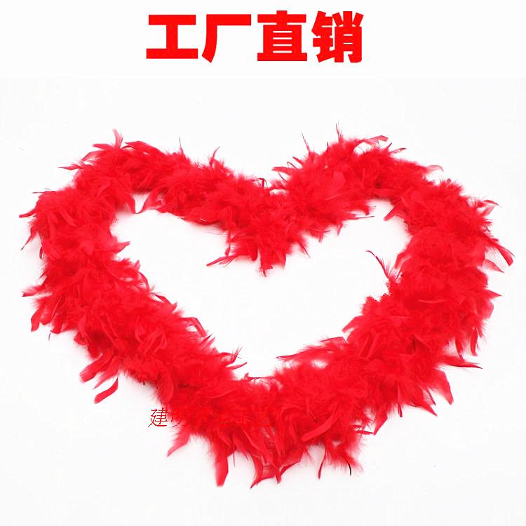 Turkey Fur Scarf Feather Scarf Feather Brush Bar Performance Clothing Accessories accessories Stage Wedding Feather