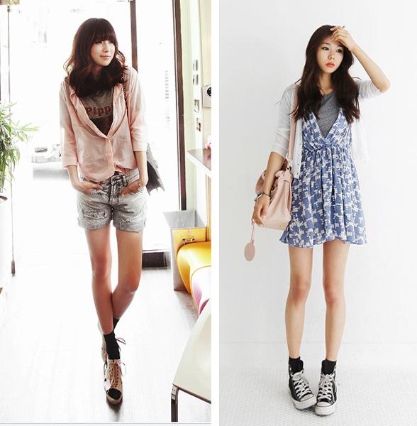 Vớ cotton nguyên chất Mùa xuân và mùa thu kẹo màu xoăn dài vớ nữ bốn mùa vớ ống Nhật Bản tất nữ